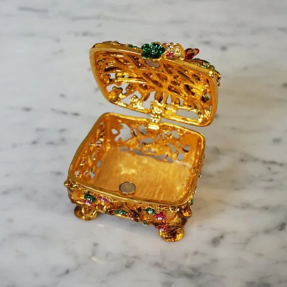 Peacock Trinket Container - Picture 2 of 5